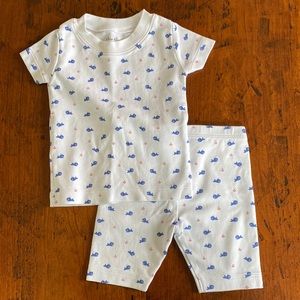 NWOT - kissy kissy blue whale pajamas/hang out outfit